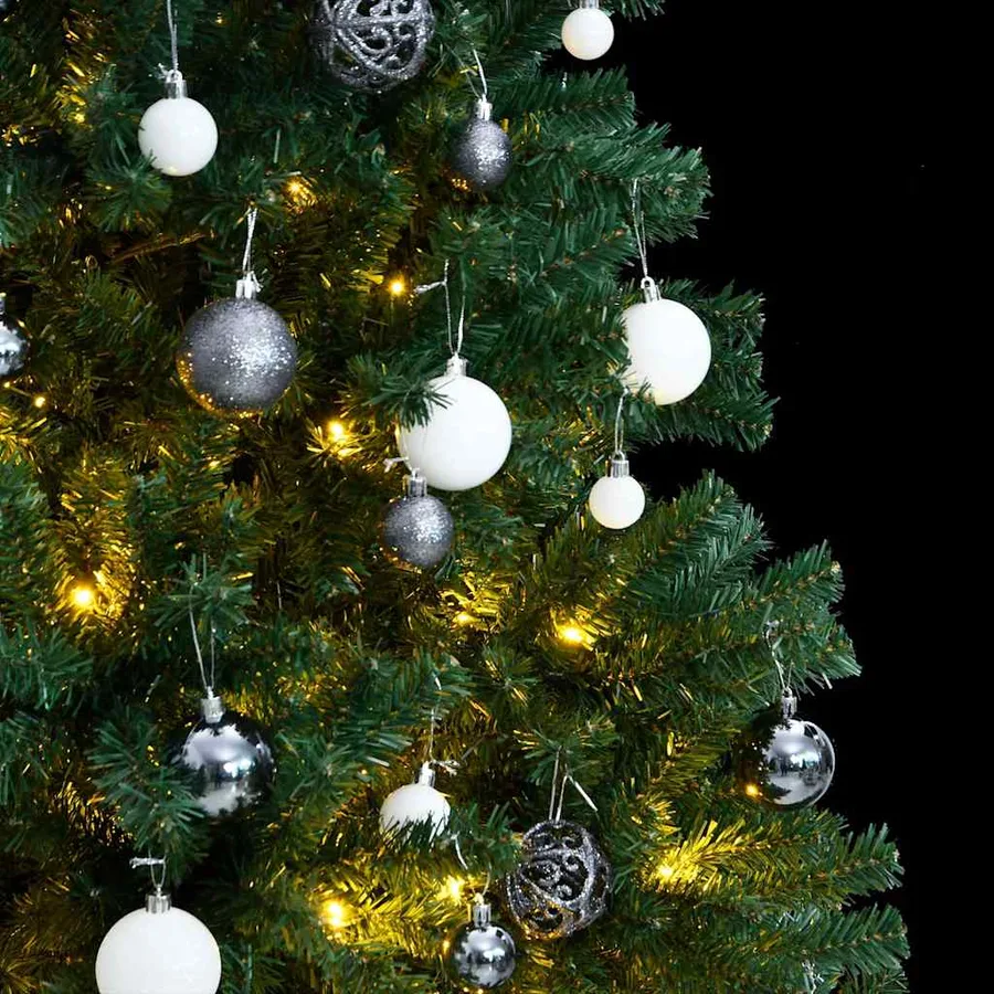 Sapin de Noël artificiel articulé 300 LED et boules 180 cm - 3