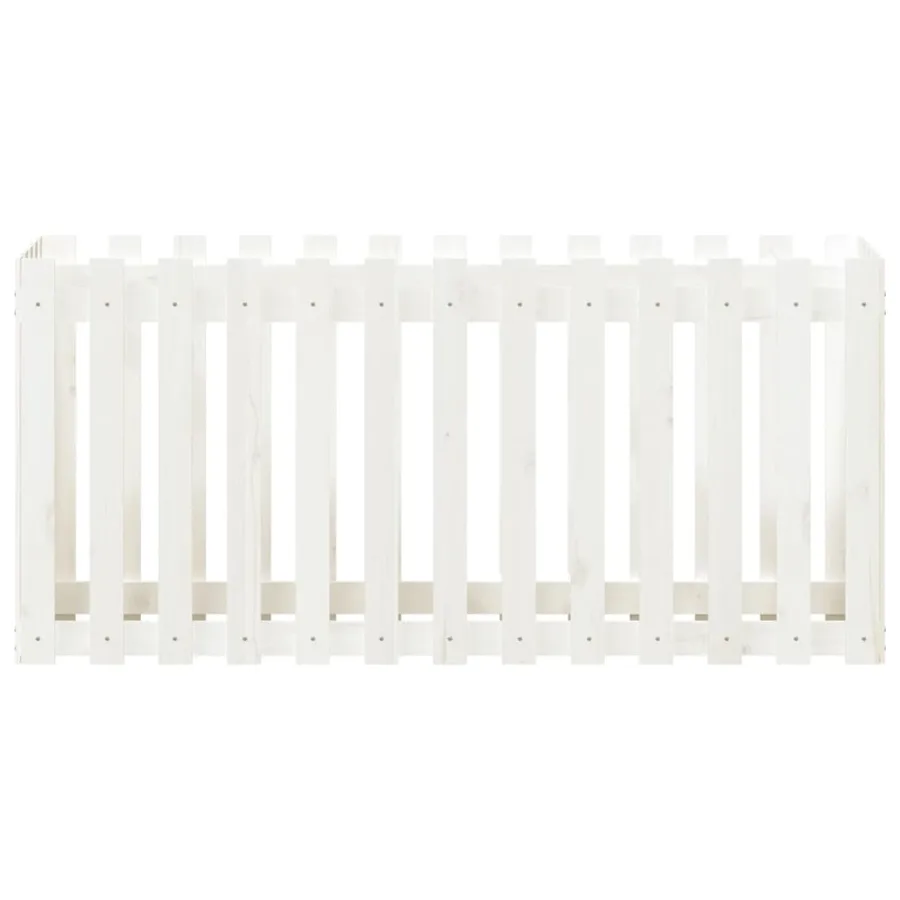 Lit surélevé de jardin design de clôture 150x50x70cm pin massif - 5