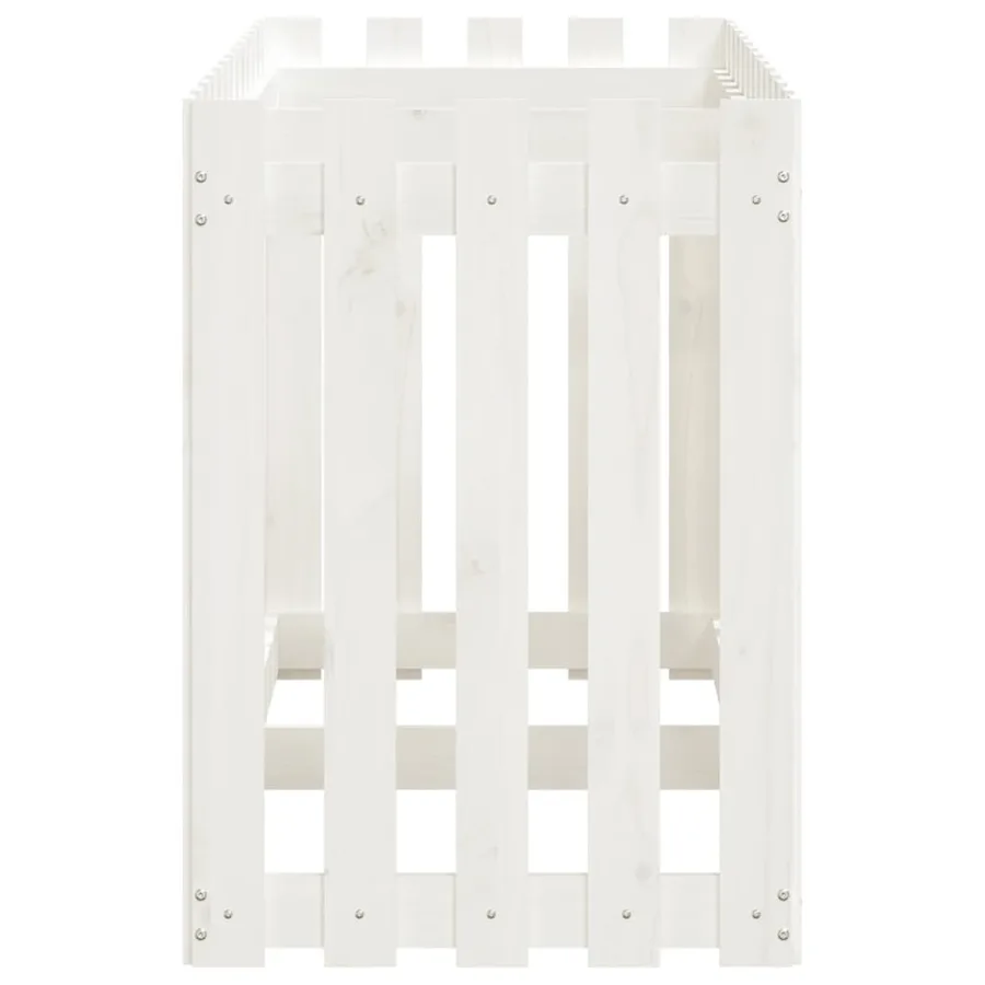 Lit surélevé de jardin design de clôture 150x50x70cm pin massif - 6