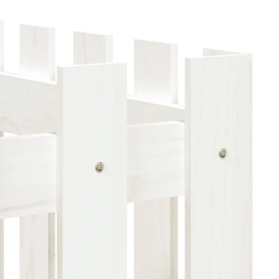 Lit surélevé de jardin design de clôture 150x50x70cm pin massif - 7