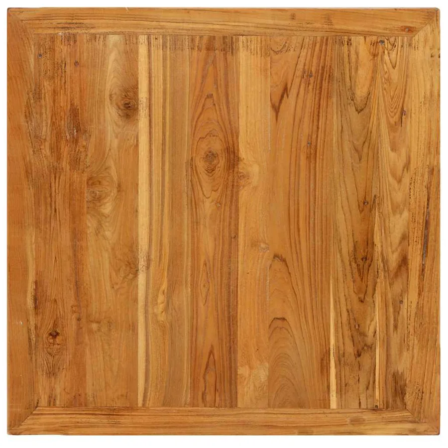 Table de bar Teck recyclé massif 60x60x107 cm - 5