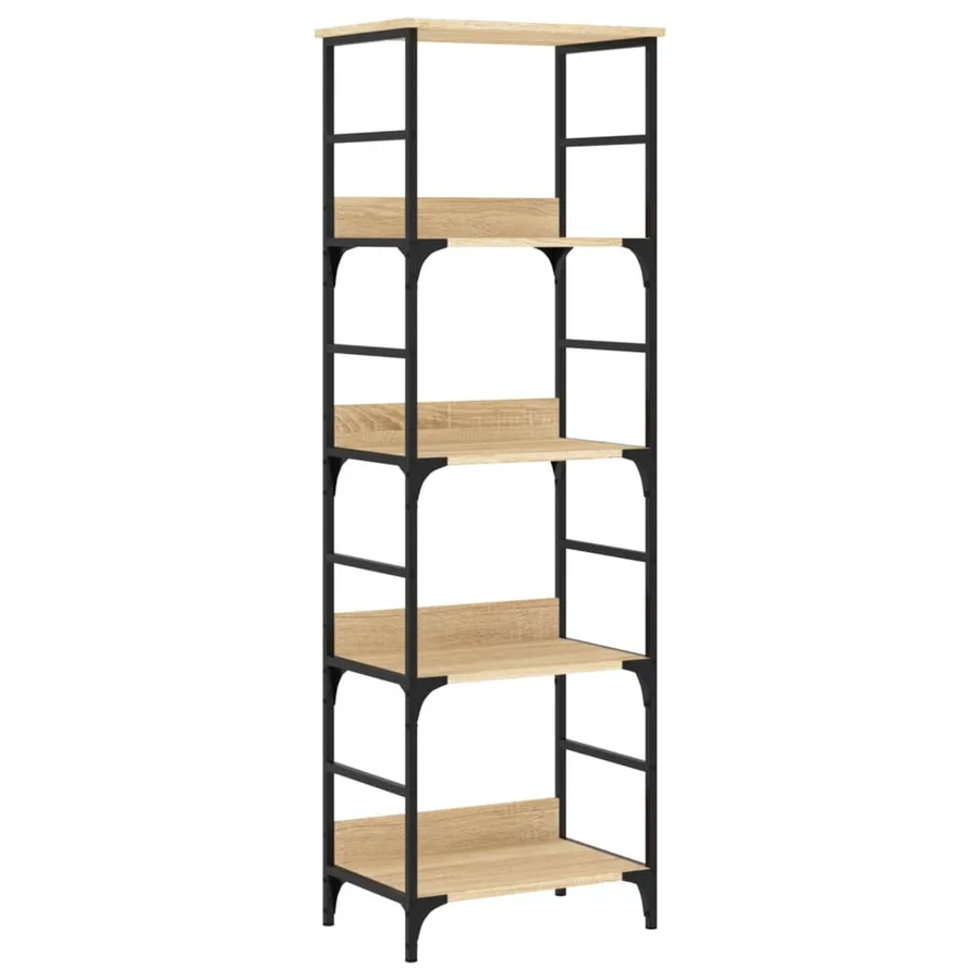 Bibliothèque chêne sonoma 50x33x153 cm bois d'ingénierie - 2