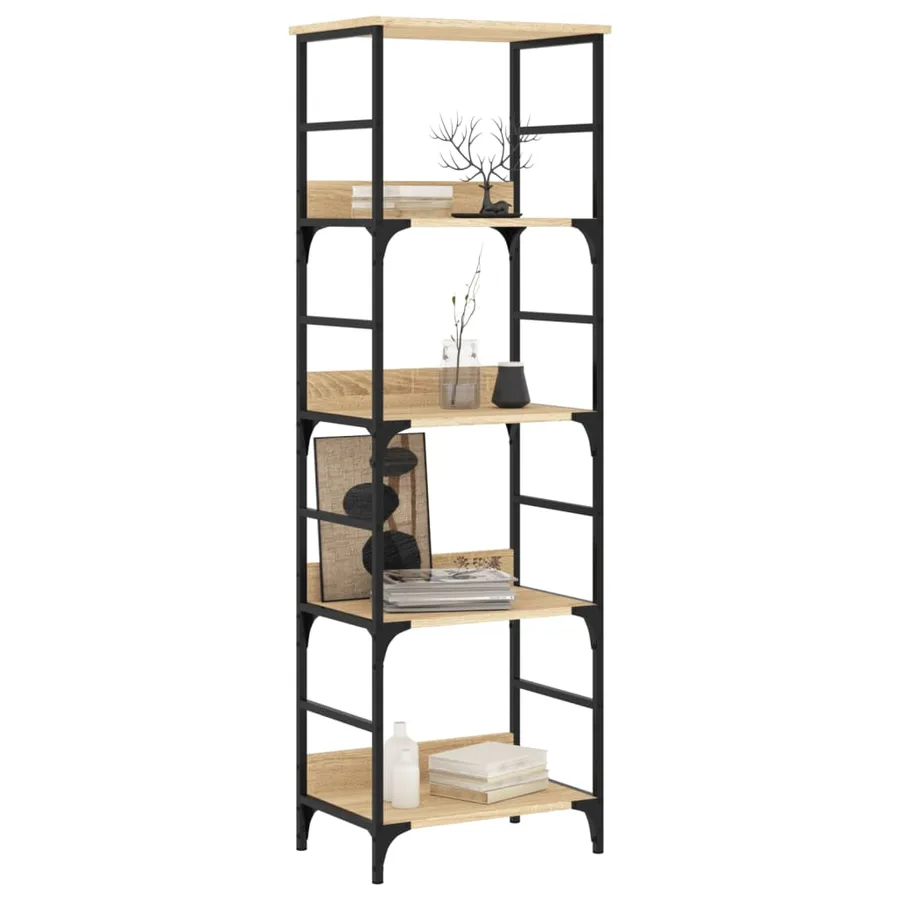 Bibliothèque chêne sonoma 50x33x153 cm bois d'ingénierie - 3