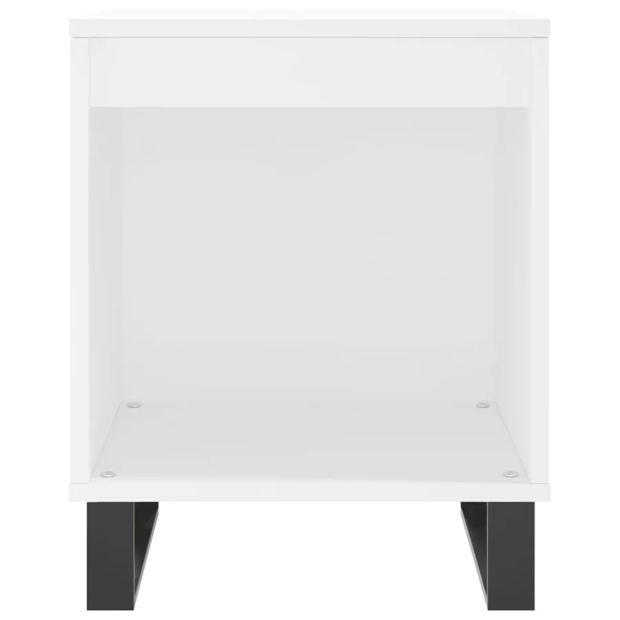 Tables de chevet 2 pcs blanc 40x35x50 cm bois d’ingénierie - 5
