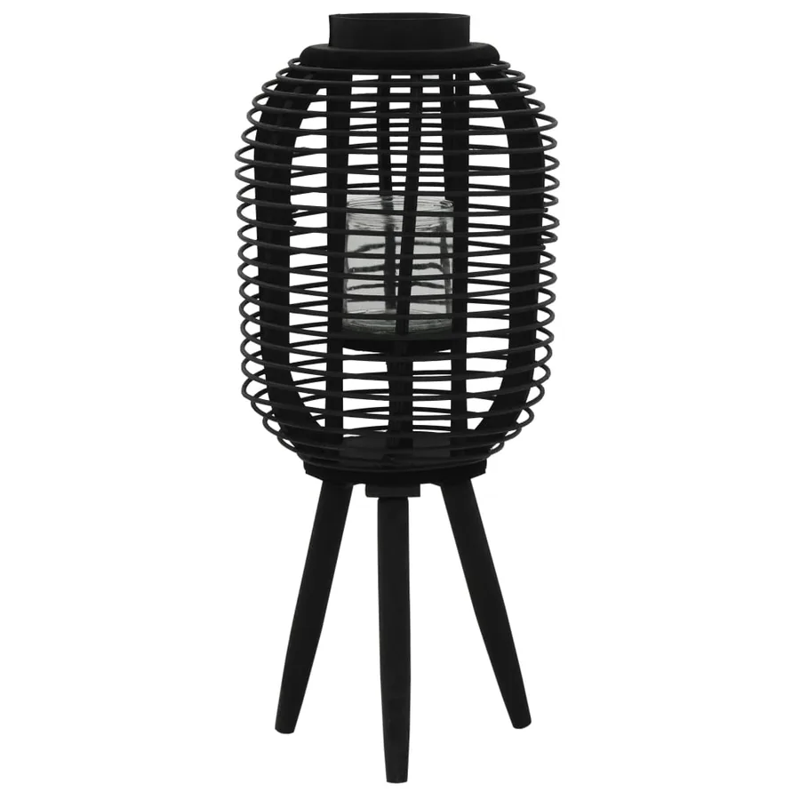 Bougeoir debout Bambou Noir