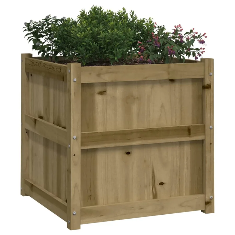 Jardinières 2 pcs bois de pin imprégné - 4