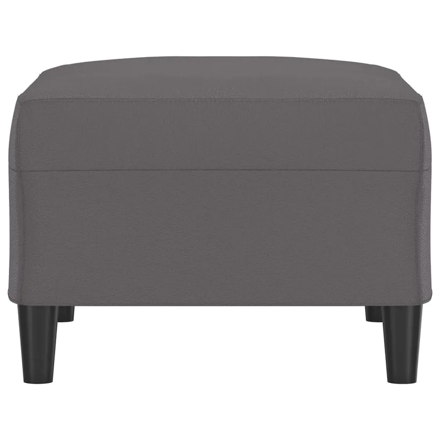 Repose-pied Gris 70x55x41 cm Similicuir - 4