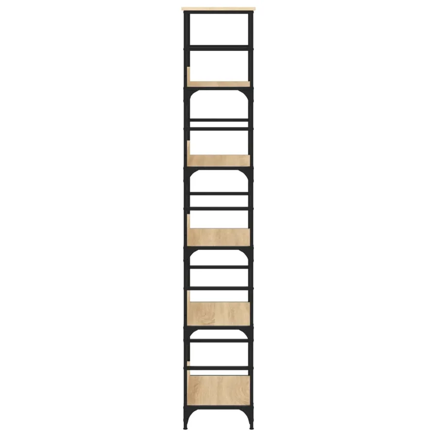 Bibliothèque en chêne Sonoma 50x33x188,5 cm Bois d'ingénierie - 5