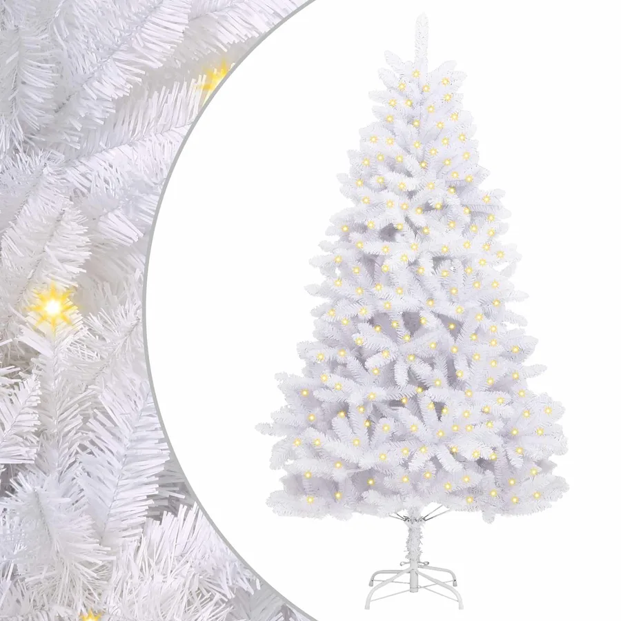 Sapin de Noël artificiel avec 300 LED Blanc 270 cm PVC et métal - 2