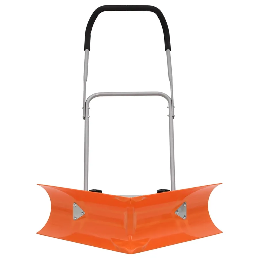 Pelle à neige double angle avec poignée extensible orange acier - 2