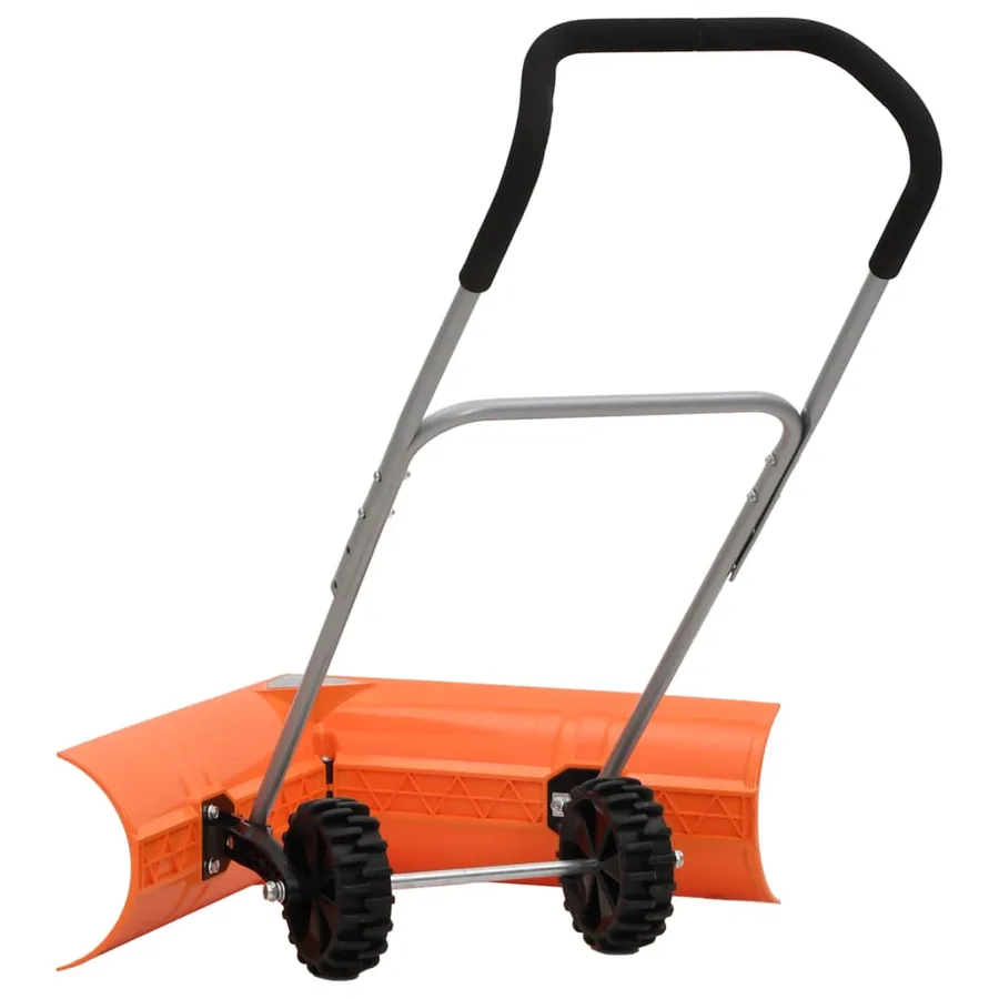 Pelle à neige double angle avec poignée extensible orange acier - 4