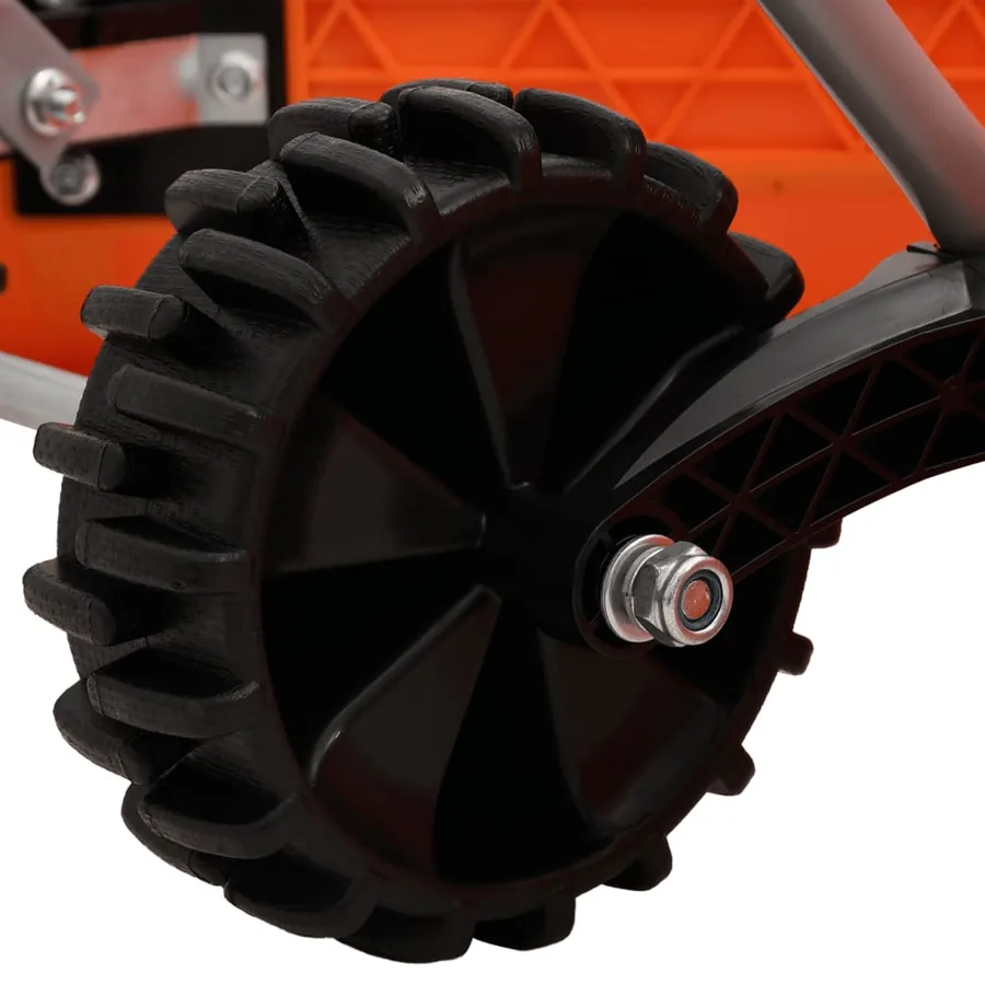 Pelle à neige double angle avec poignée extensible orange acier - 6