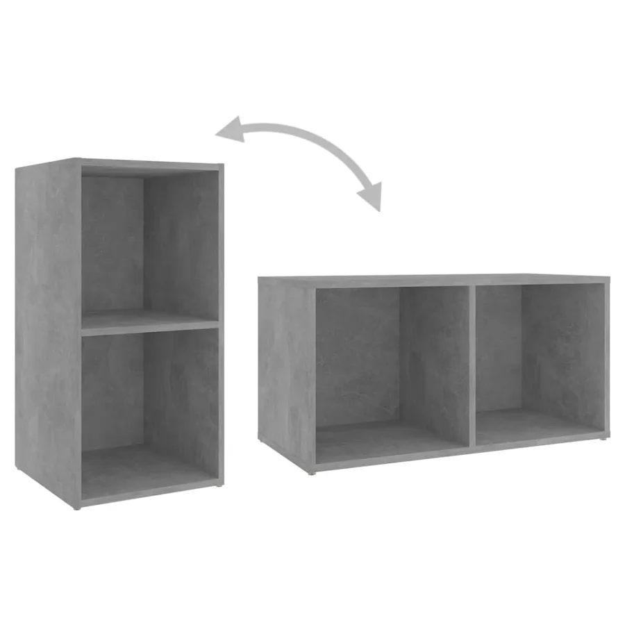 Meubles TV 4 pcs Gris béton 72x35x36,5 cm Bois d'ingénierie - 7