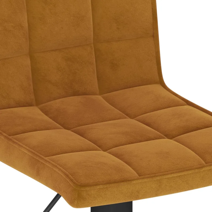 Tabourets de bar lot de 2 marron velours - 8