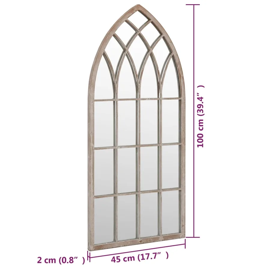 Miroir Sable 100x45cm Fer pour utilisation intérieure - 6