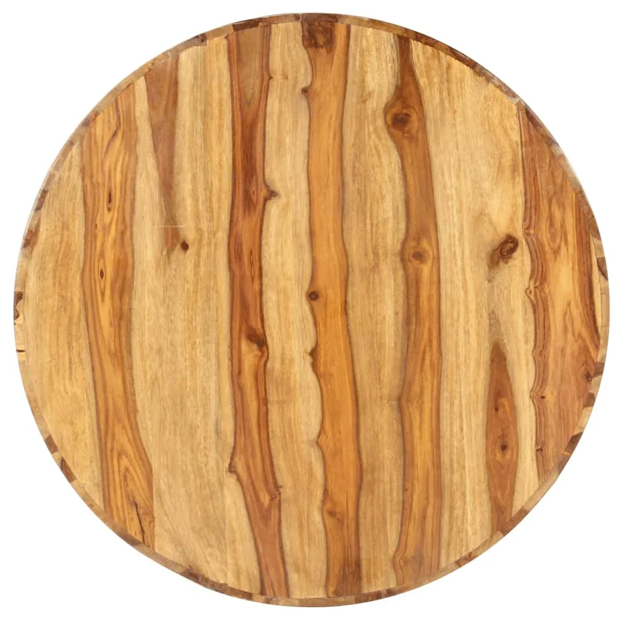Table basse ronde 65x30 cm Bois solide - 5