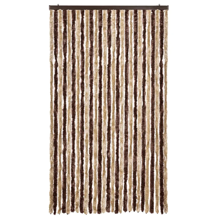 Moustiquaire beige et marron clair 118x220 cm chenille - 3