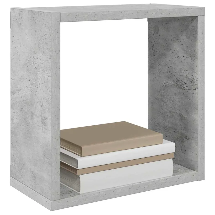 Étagères cube murales 6 pcs Gris béton 30x15x30 cm - 4