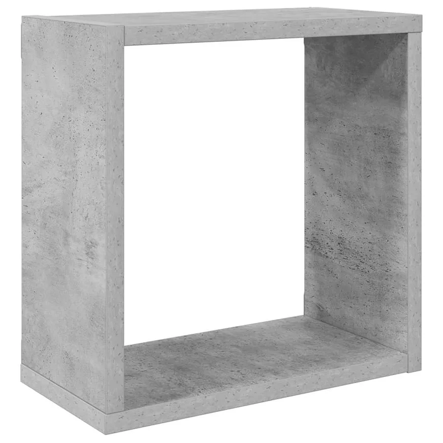 Étagères cube murales 6 pcs Gris béton 30x15x30 cm - 5