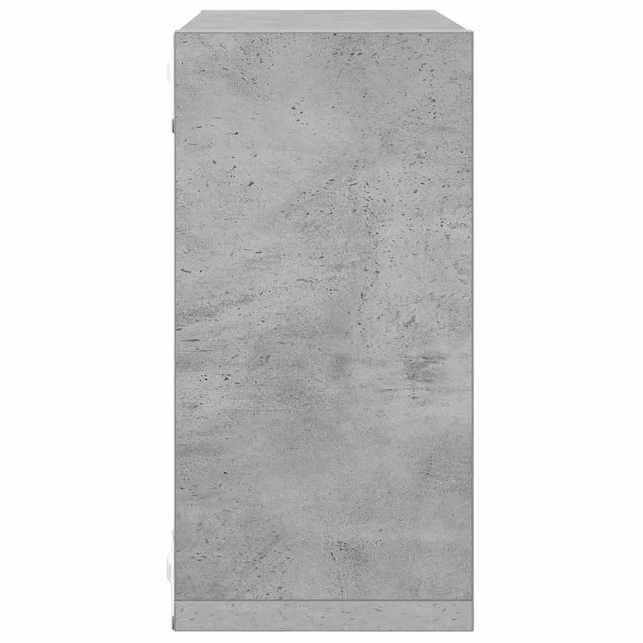 Étagères cube murales 6 pcs Gris béton 30x15x30 cm - 7