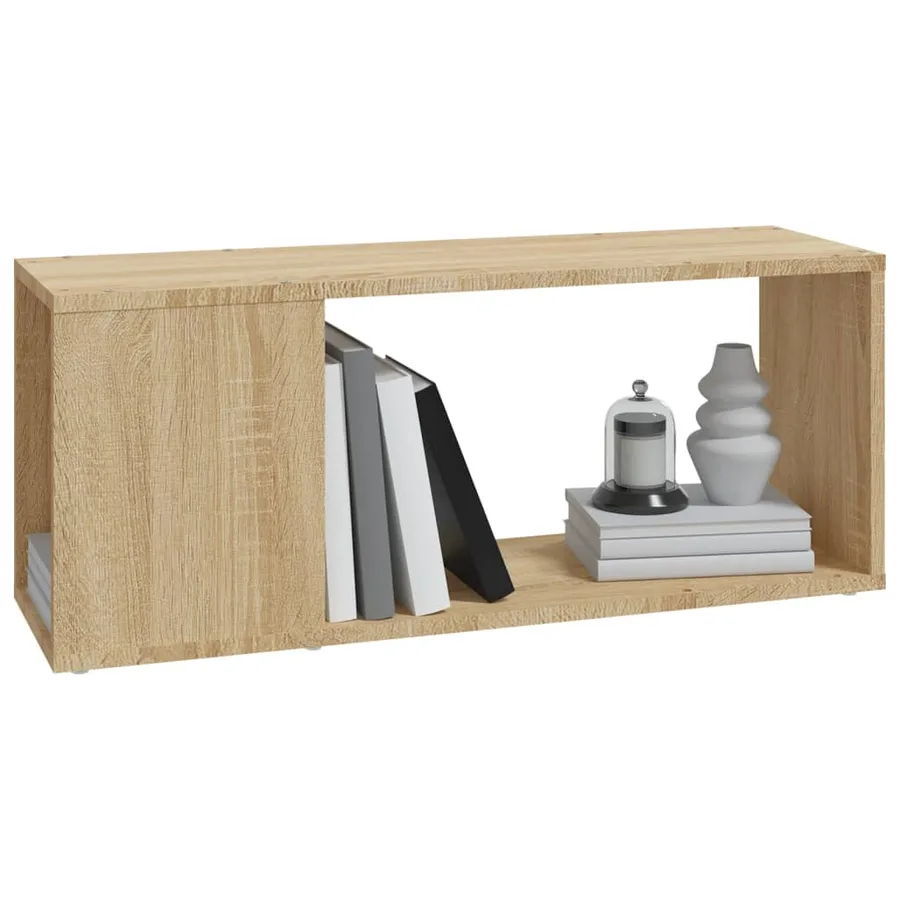 Meuble TV Chêne sonoma 80x24x32 cm Bois d'ingénierie - 4