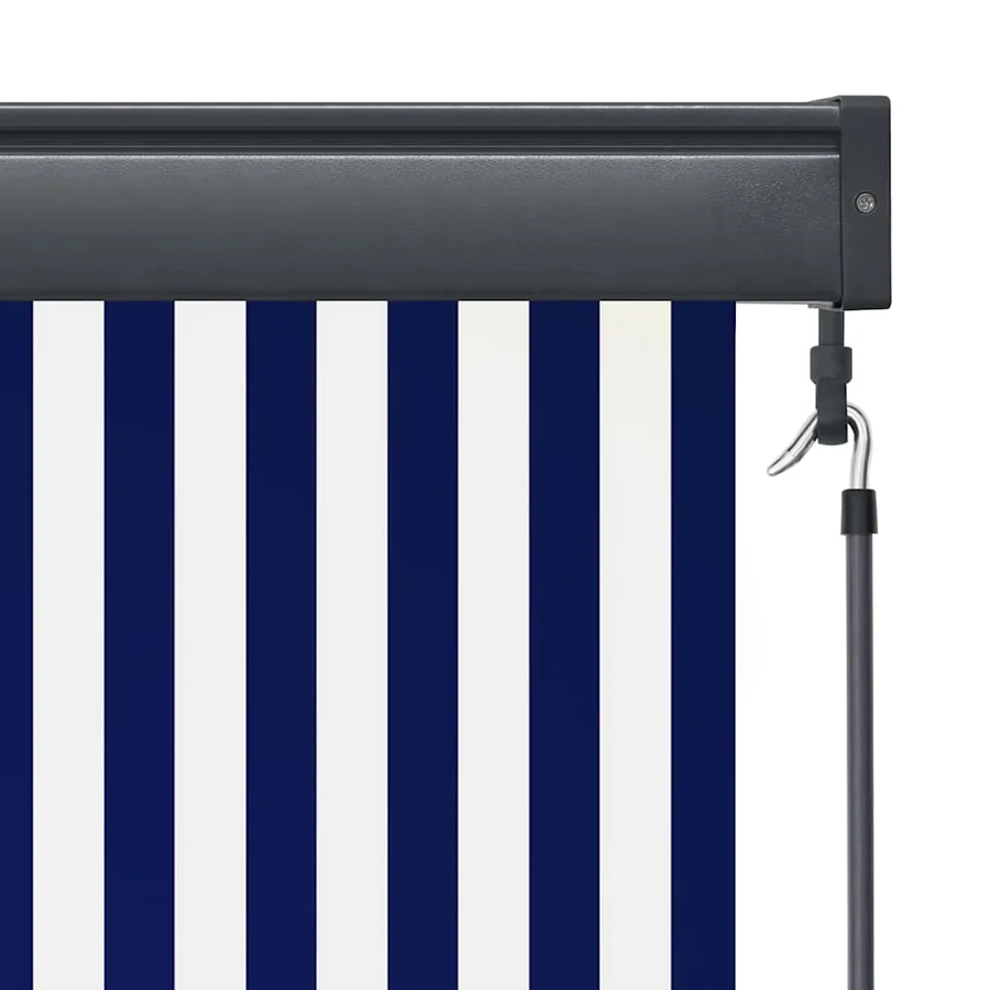 Store roulant d'extérieur 160x250 cm Bleu et blanc - 7