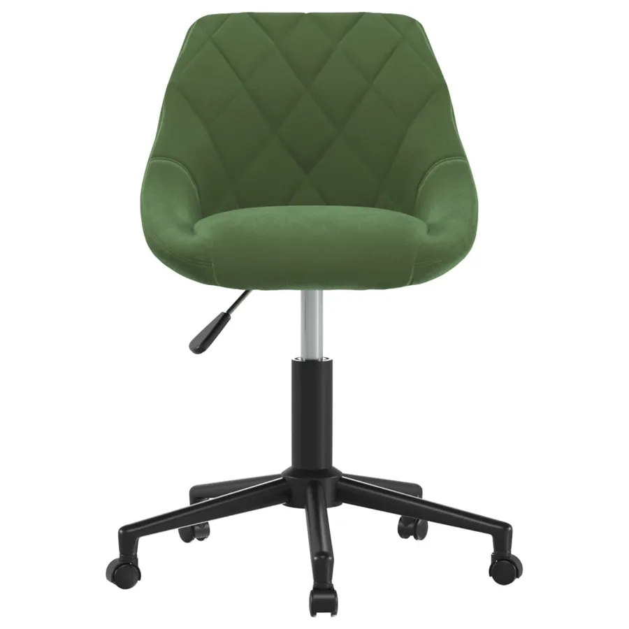 Chaise pivotante de salle à manger Vert foncé Velours - 2