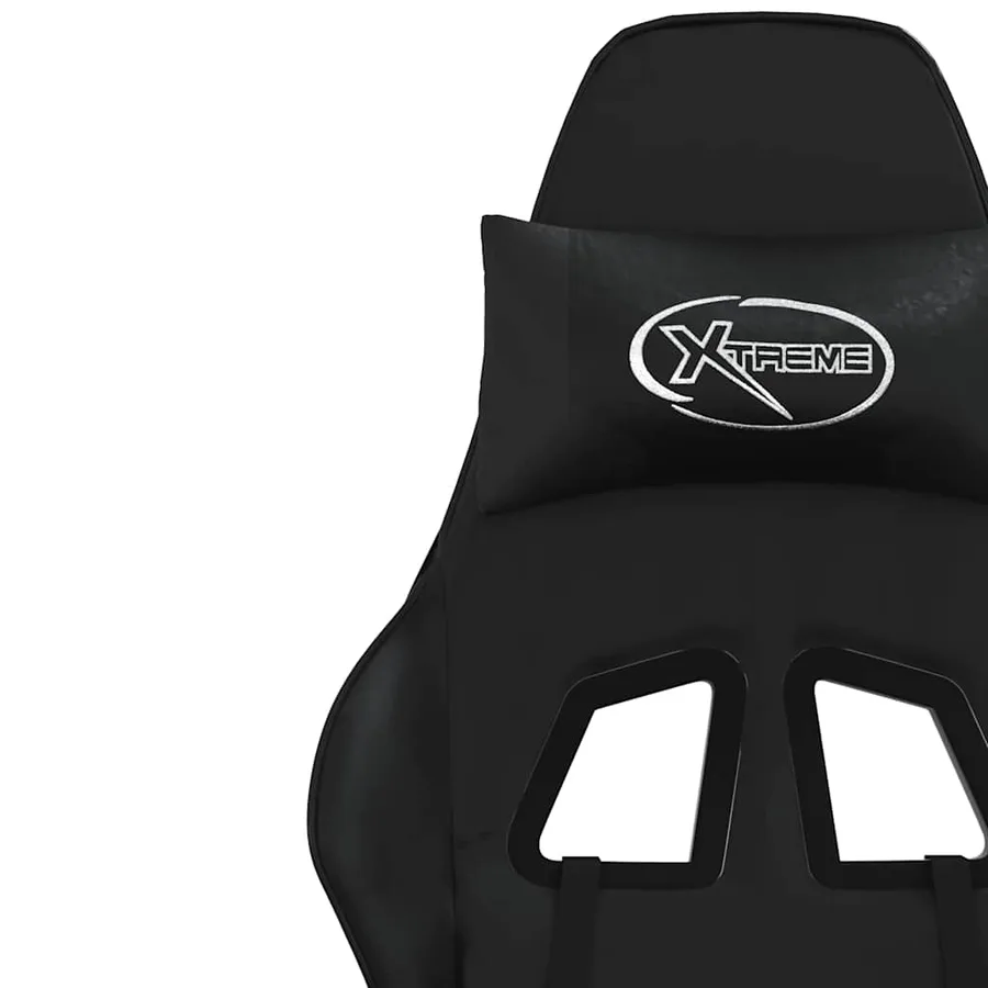 Chaise de jeu Noir Similicuir - 11