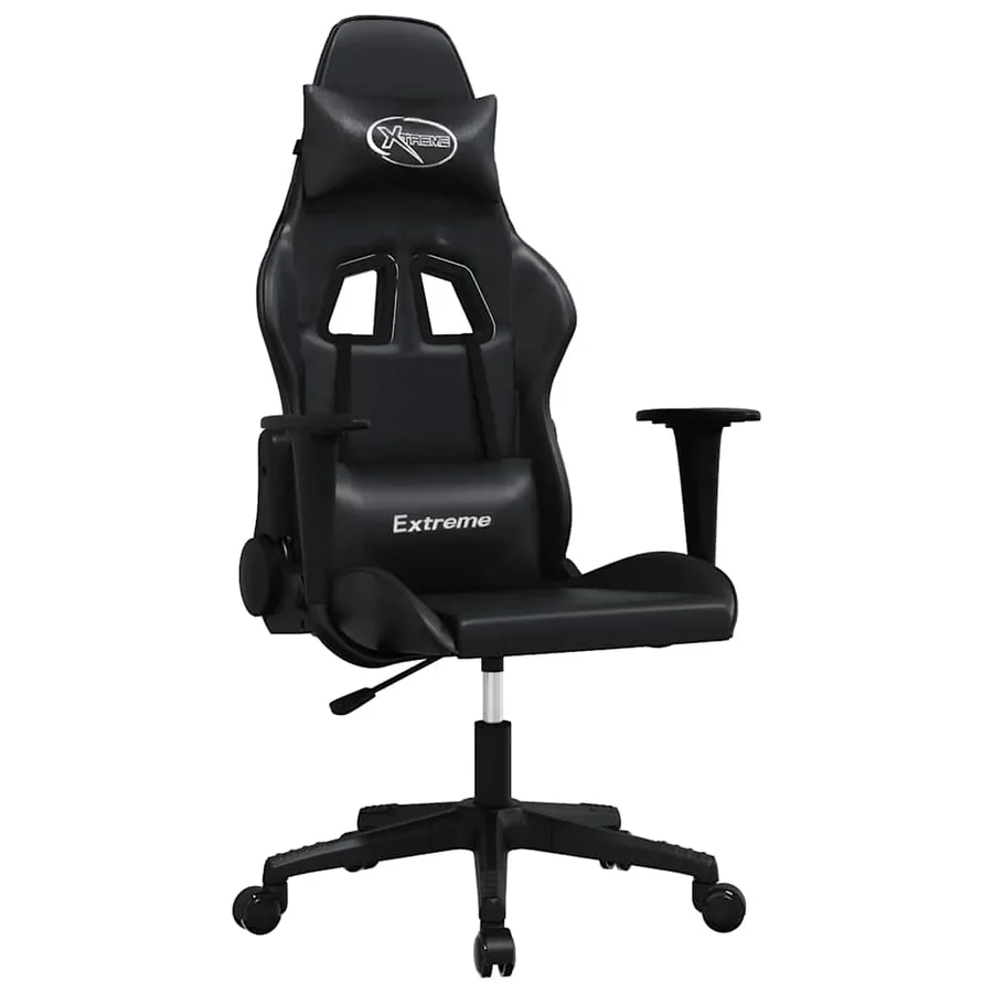 Chaise de jeu Noir Similicuir - 2