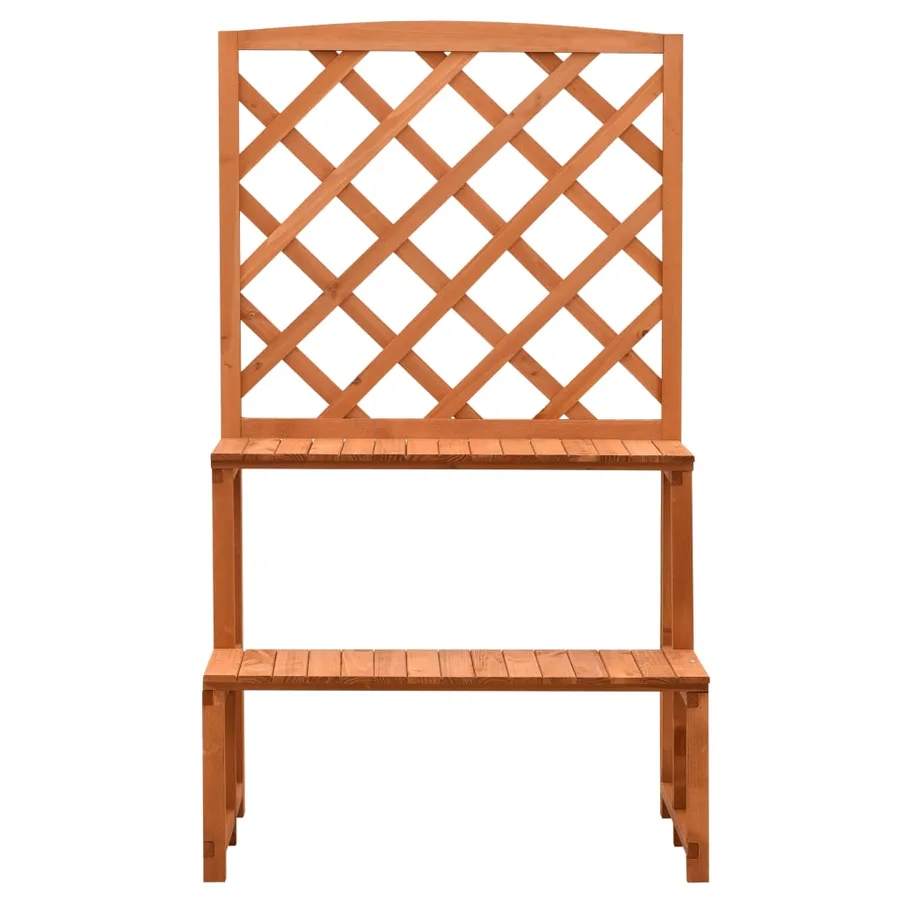 Support de plantes et treillis Orange 70x42x120cm Bois de sapin - 2