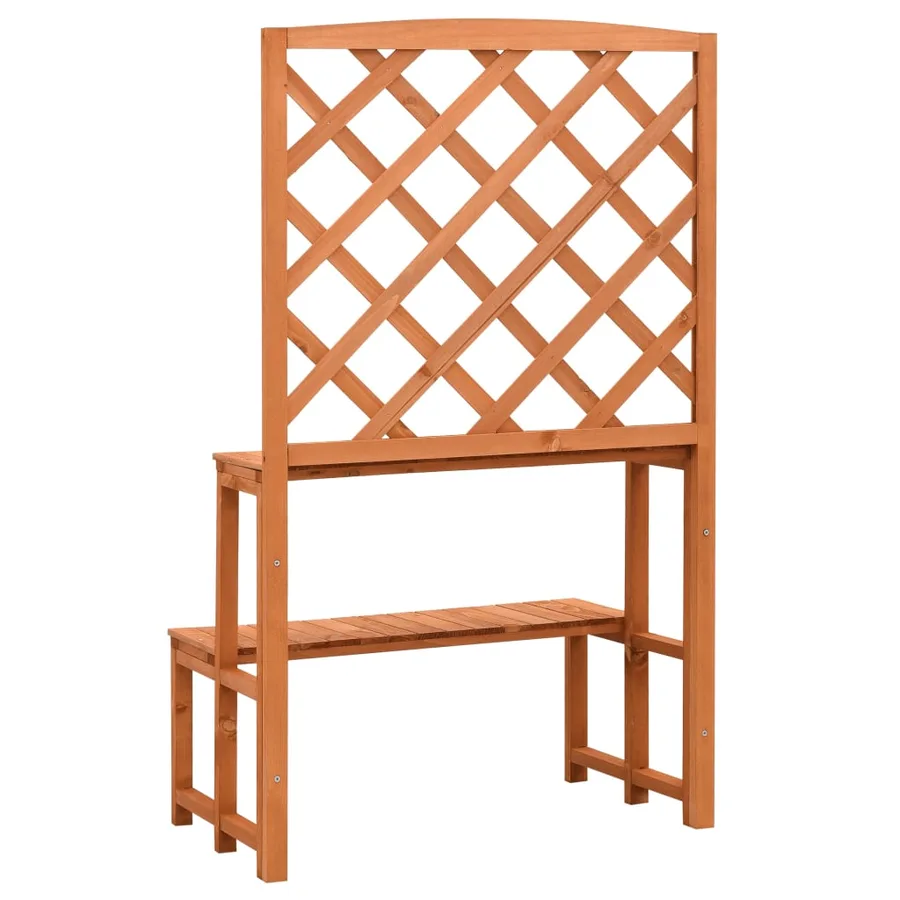 Support de plantes et treillis Orange 70x42x120cm Bois de sapin - 4
