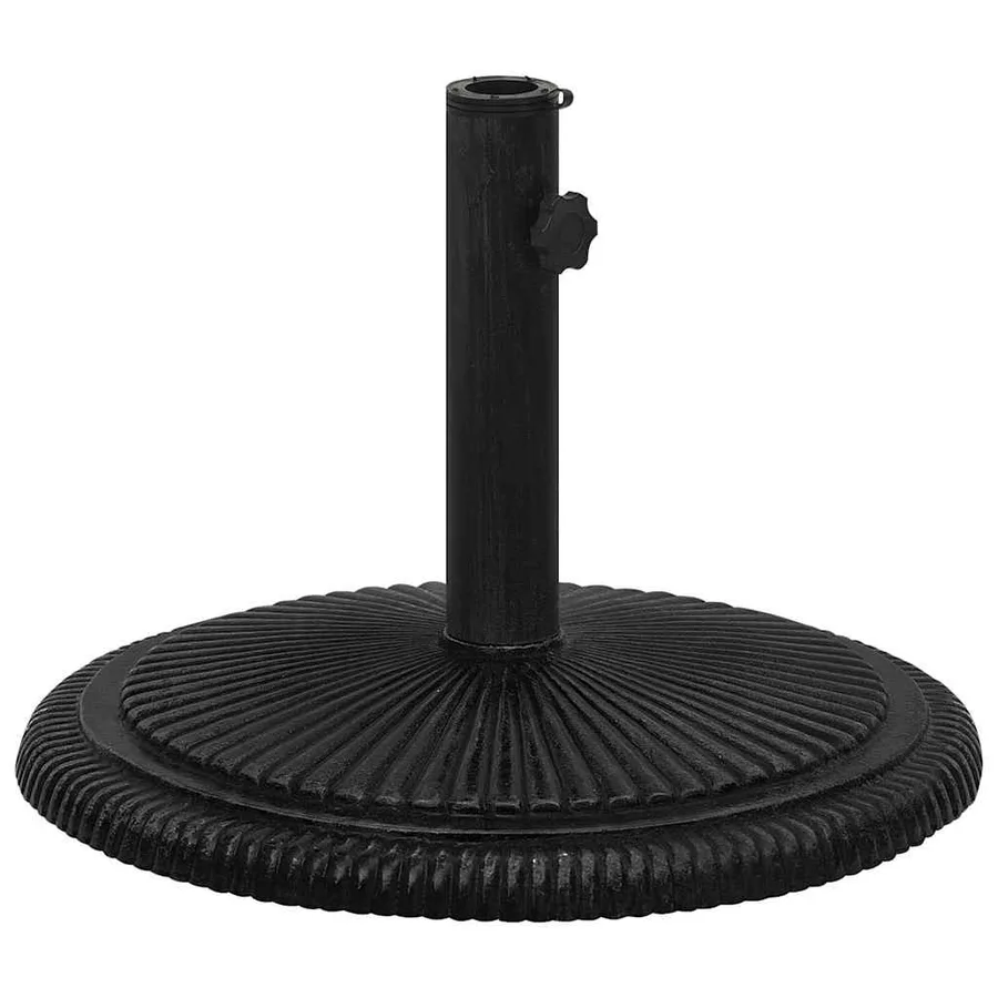 Socle de parasol Noir 45x45x30 cm Fonte - 2