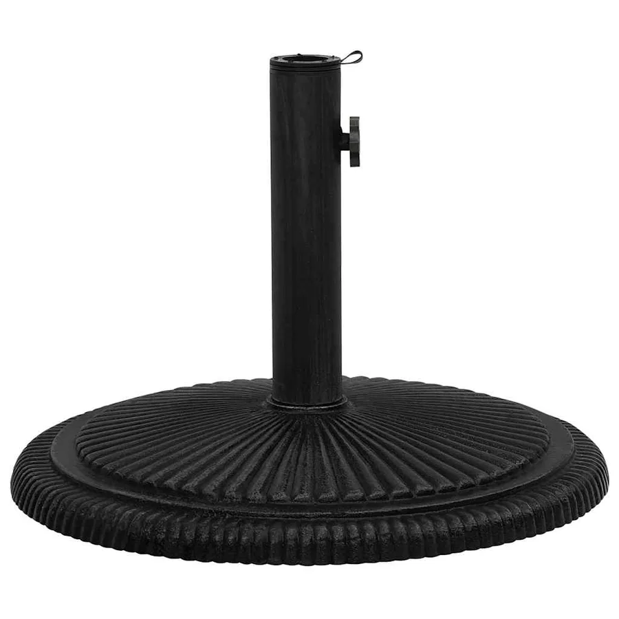 Socle de parasol Noir 45x45x30 cm Fonte - 4