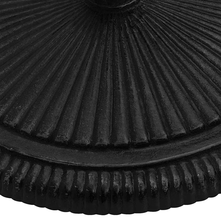 Socle de parasol Noir 45x45x30 cm Fonte - 6