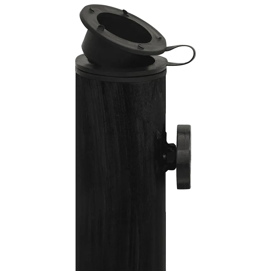 Socle de parasol Noir 45x45x30 cm Fonte - 8