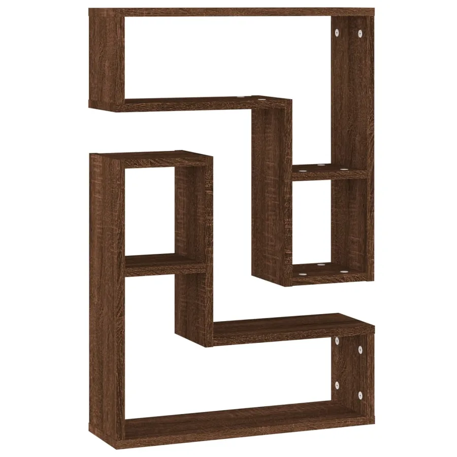 Étagères murales 2 pcs Chêne marron 50x15x50 cm Bois ingénierie - 2