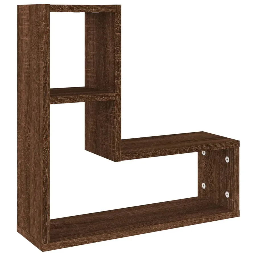 Étagères murales 2 pcs Chêne marron 50x15x50 cm Bois ingénierie - 4