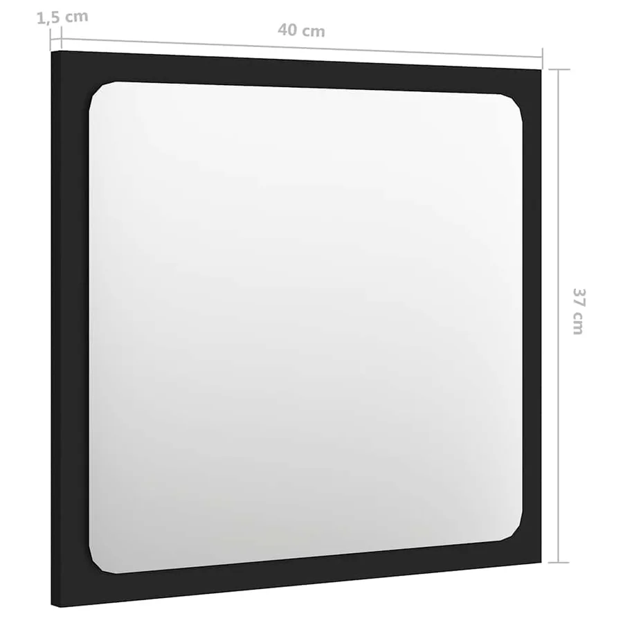 Ensemble de meubles de salle de bain Noir Aggloméré - 19