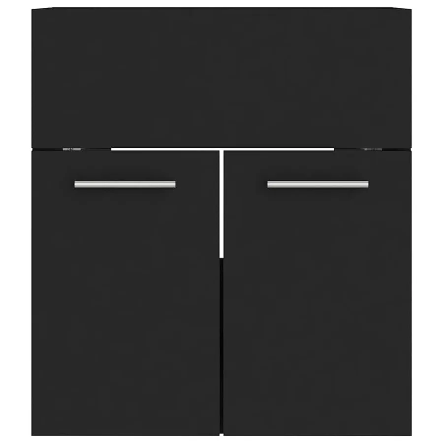 Ensemble de meubles de salle de bain Noir Aggloméré - 7