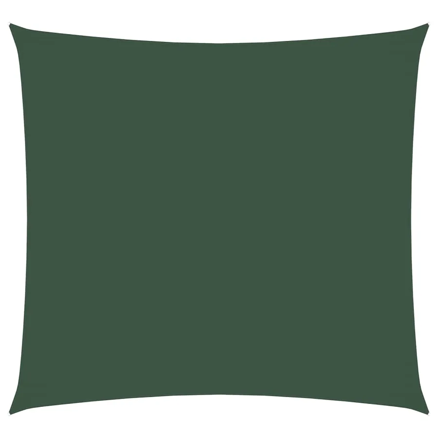 Voile de parasol tissu oxford carré 4x4 m vert foncé - 2