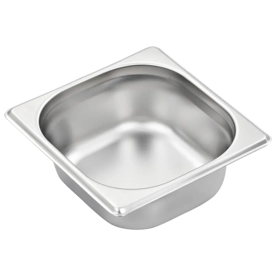 Récipients Gastronorm 12 pcs GN 1/6 65 mm Acier inoxydable - 4