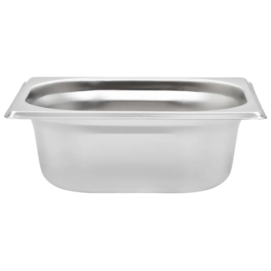 Récipients Gastronorm 12 pcs GN 1/6 65 mm Acier inoxydable - 5