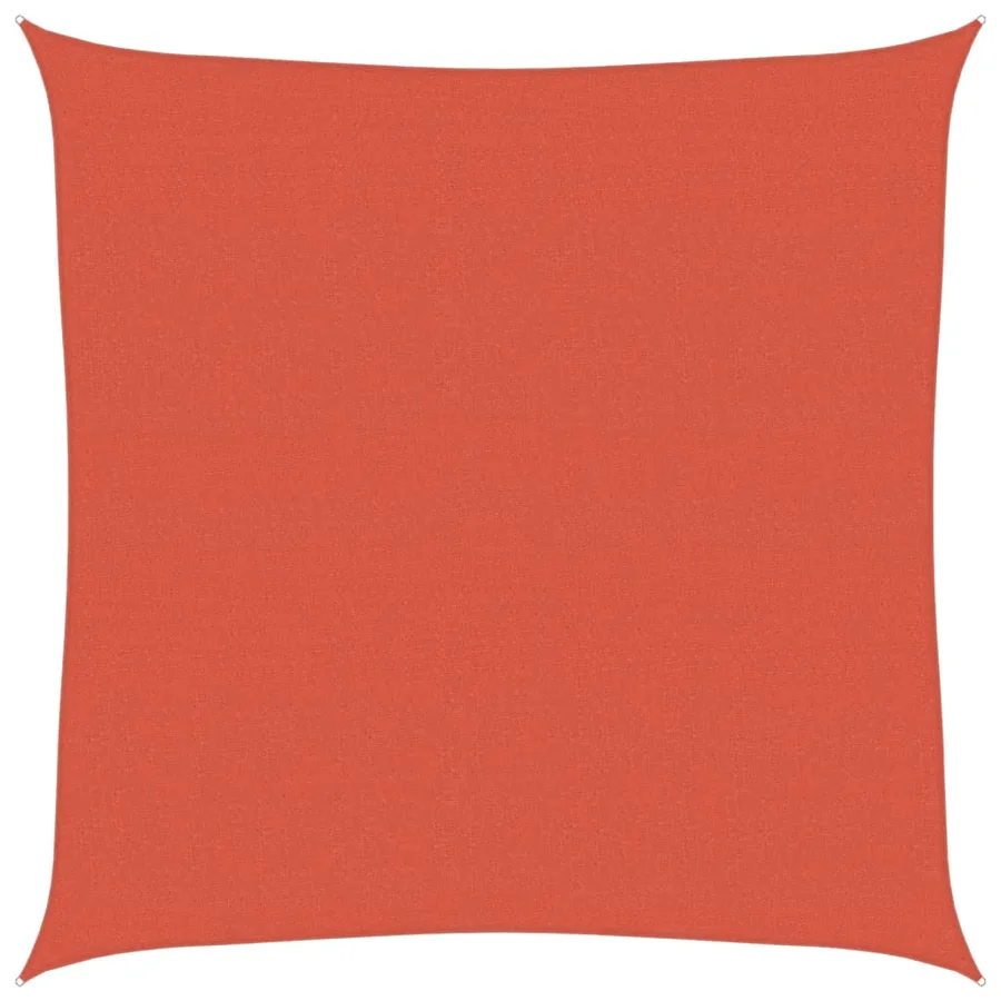 Voile d'ombrage 160 g/m² Terre cuite 5x5 m PEHD - 2