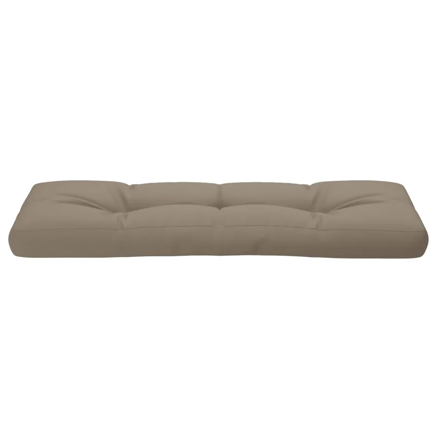Coussin de palette taupe 120x40x12 cm tissu - 5