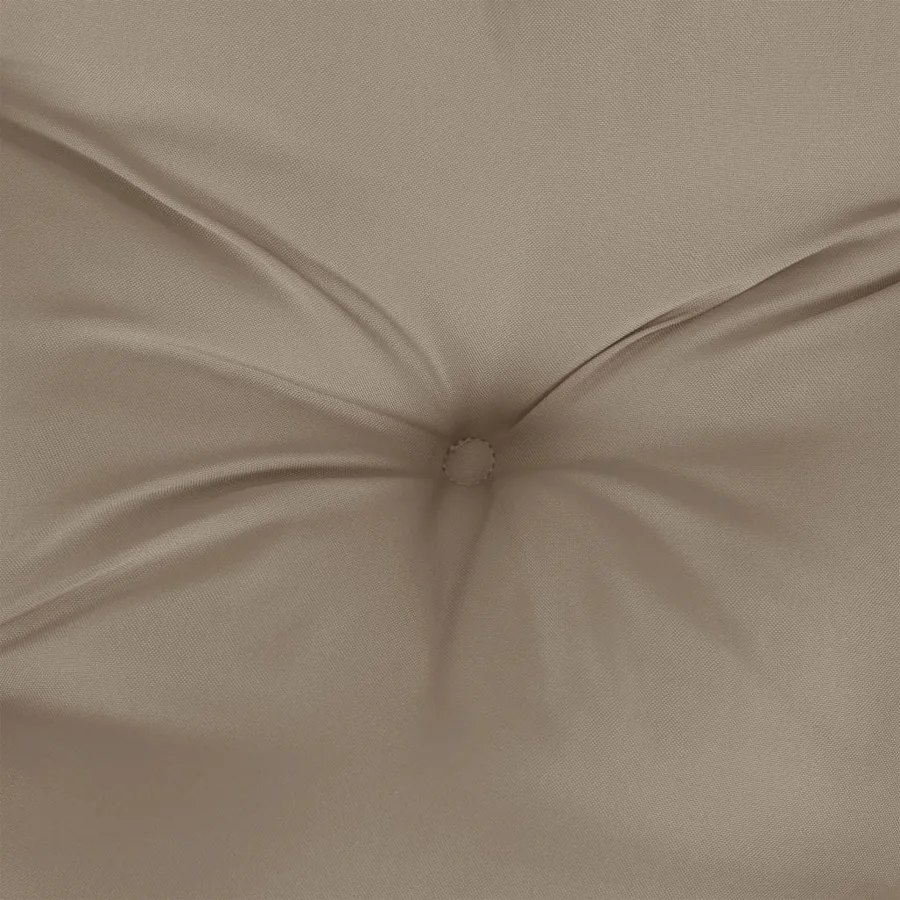 Coussin de palette taupe 120x40x12 cm tissu - 7