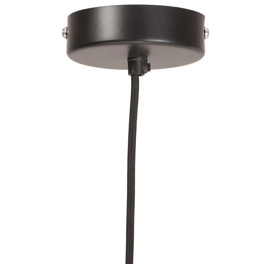 Lampe suspendue industrielle 25 W Noir Rond 19 cm E27 - 6