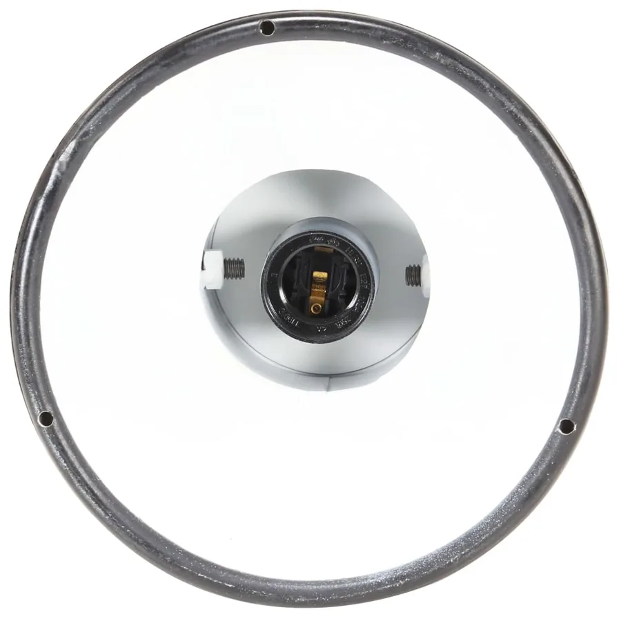 Lampe suspendue industrielle 25 W Noir Rond 19 cm E27 - 8