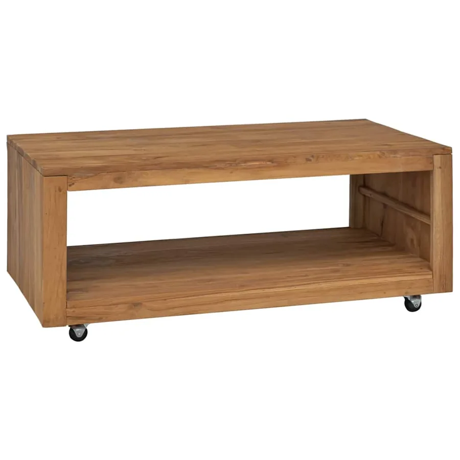 Table basse 110x60x40 cm bois de teck massif
