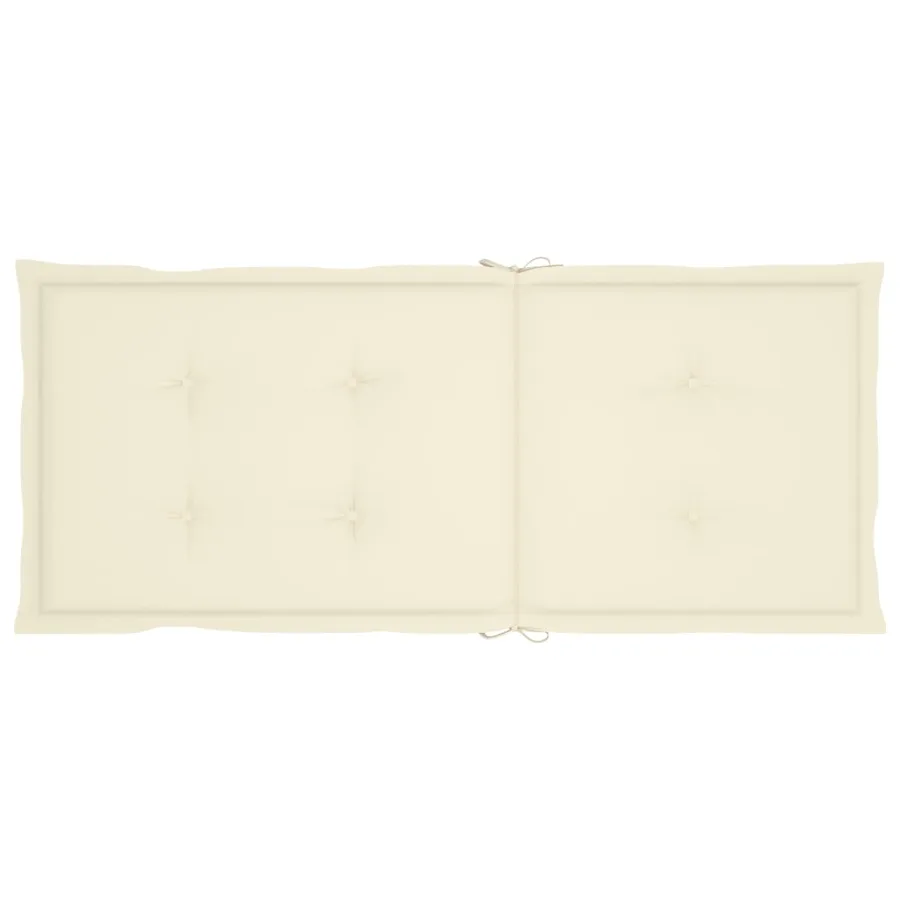 Chaises inclinables de jardin lot de 2 et coussins Bois acacia - 8