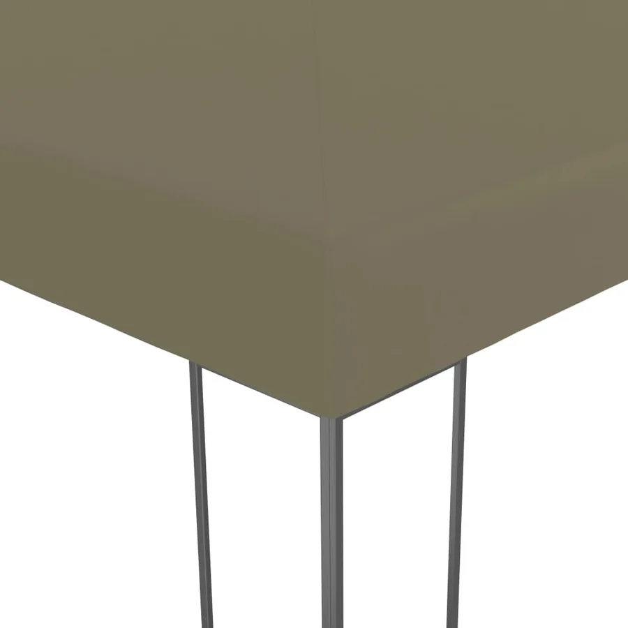 Chapiteau de jardin 3x3 m Taupe 180 g/m² - 3
